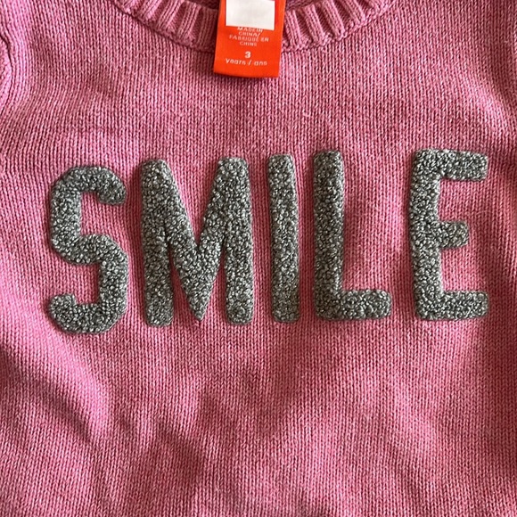 BOGO Joe Fresh Smile pink knit sweater 3T - Picture 4 of 5